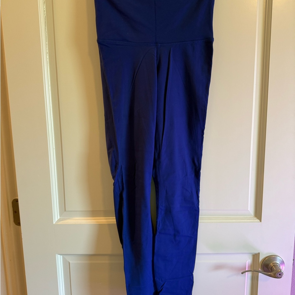 Women's Blue Super High Waisted Leggings
